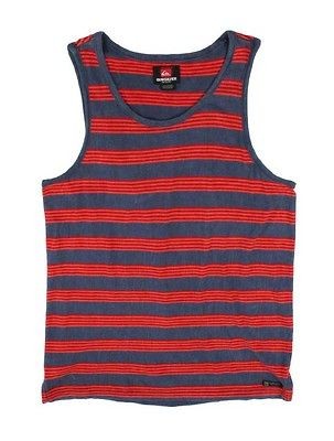 Quiksilver Mens Heller Tank Top Sleeveless T shirt Blue 108238 VIB L