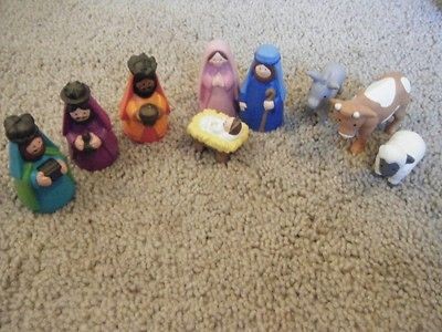 Avon Kids My 1st Christmas Story Nativity Scene Collection 1993 