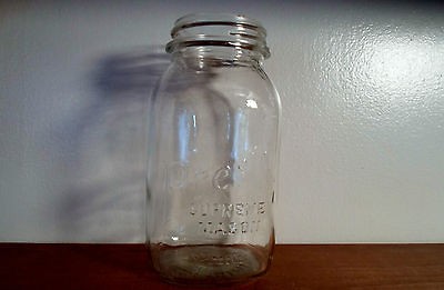 DURAGLAS PRESTO SUPREME MASON GLASS QUART JAR 1946 OWENS ILLINOIS