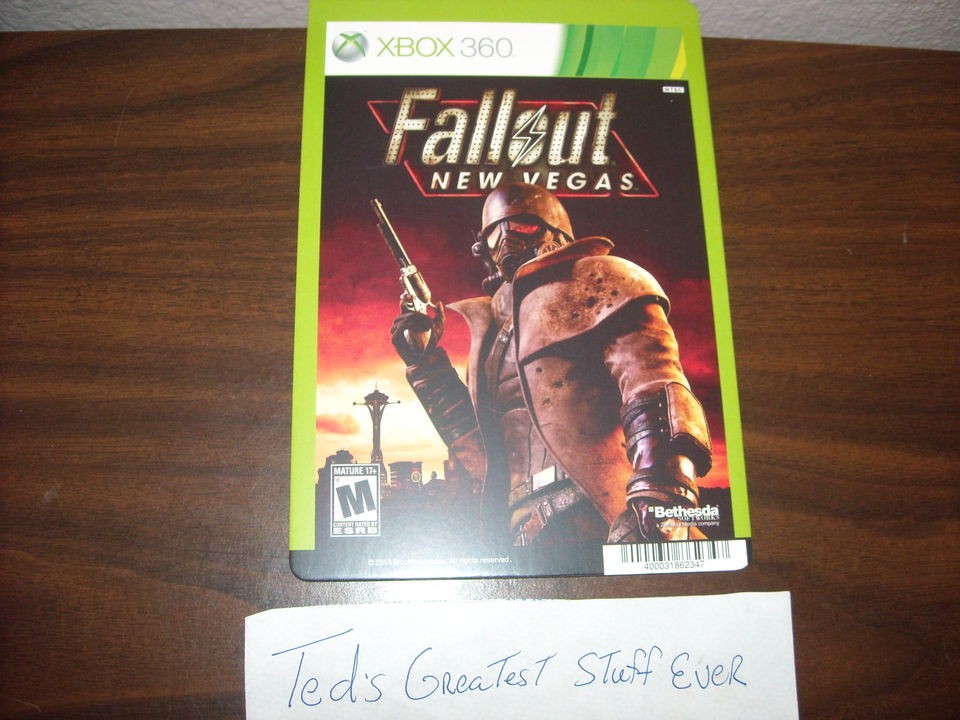 XBOX 360 FALLOUT NEW VEGAS   Promo Video Game Backer Cards Mini Poster