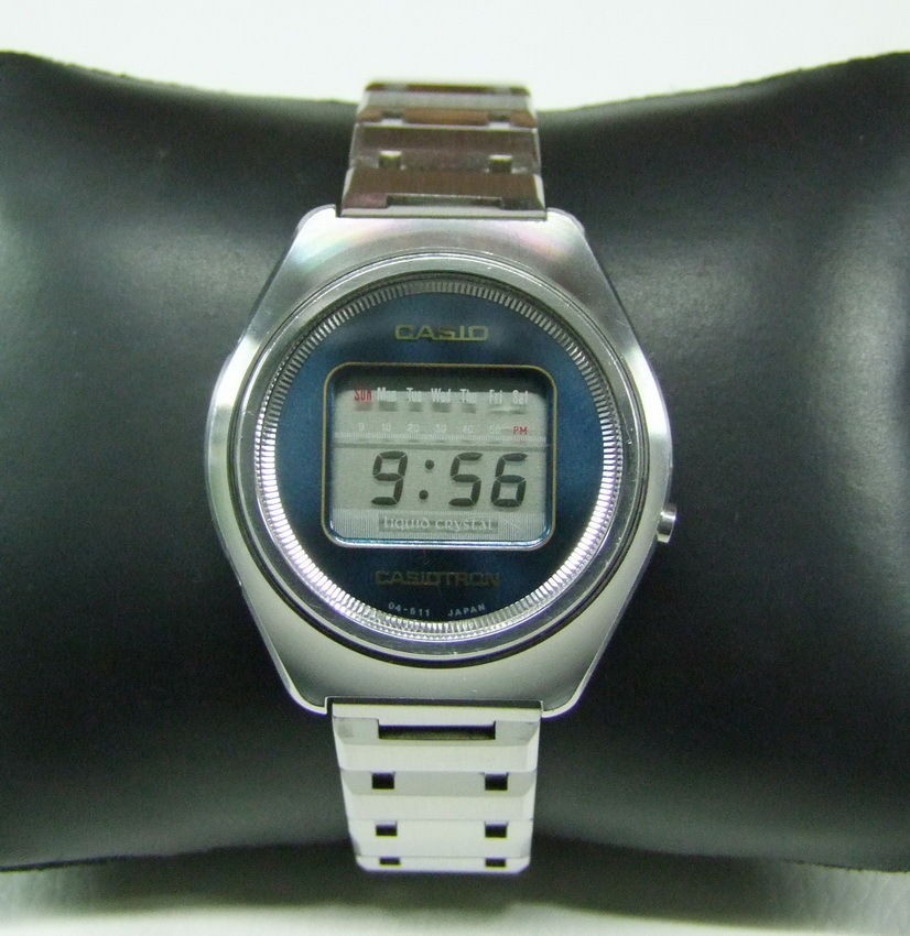 RARE 70S CASIO CASIOTRON LIQUID CRYSTAL QUARTZ DIGITAL MANS WATCH