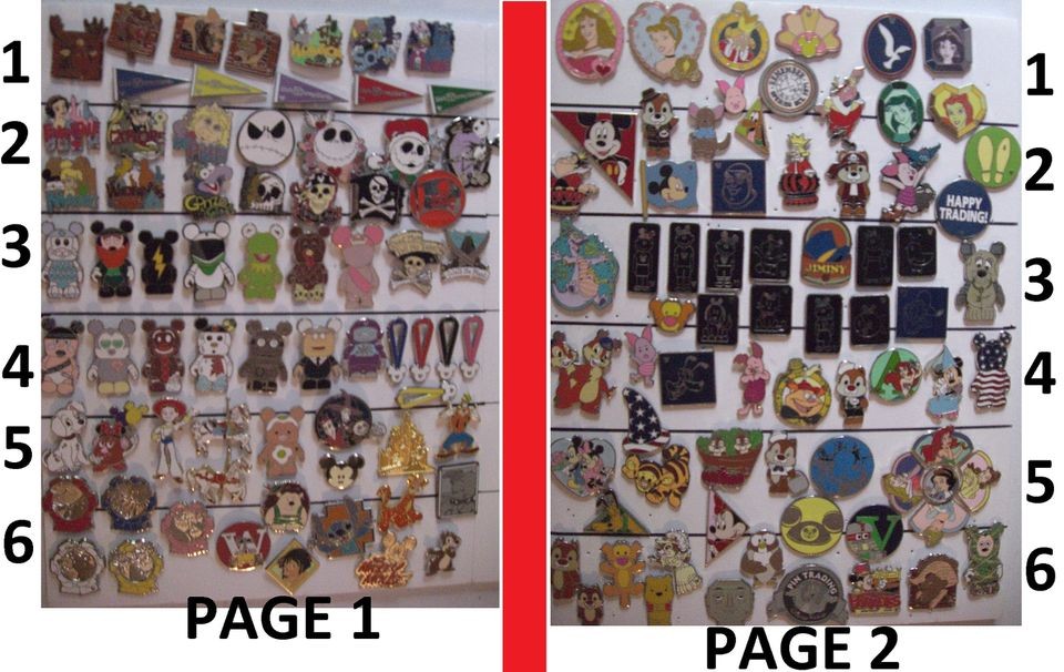 BONUS 50 Disney Trading Pins + extra pin backs (100,200)lots