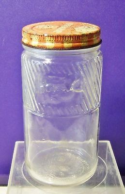 Vintage Jumbo Peanut Butter Jar w/ Lid 12 oz. Franks No Logo