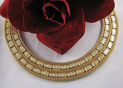 Vintage Kramer of NY Heavy Ornate Gold tone Necklace CAT RESCUE