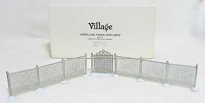 Dept. 56 Village Accessories Chain Link Fence With Gate