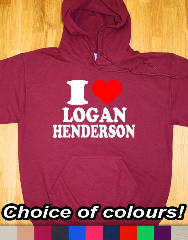 LOVE LOGAN HENDERSON HOODIE HOODY WOMEN BOYS MENS GIRLS KIDS BIG 