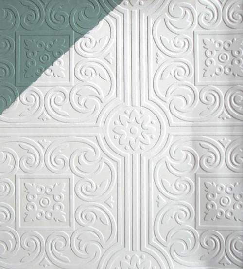 Embossed Paintable Victorian Ceiling Tile Wallpaper VP131600