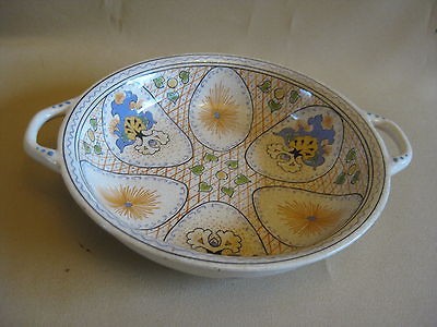 GOUDA ART POTTERY PLATEEL DISH HELENE 1918