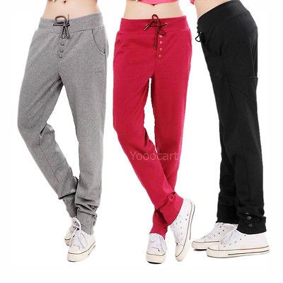   Casual Fleece Sweatpants Straight Sports Harem Hip Hop Pants LXH51Z