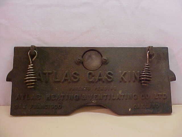 VINTAGE STOVE WOOD /COAL BURNING STOVE PART ATLAS GAS KING