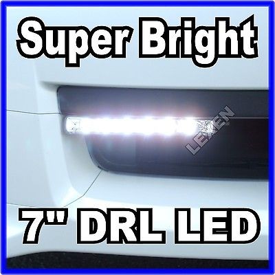 DRL W13 LED WHITE 2X SLIM DAYTIME RUNNING LIGHTS FOG HID HEAD SMD 