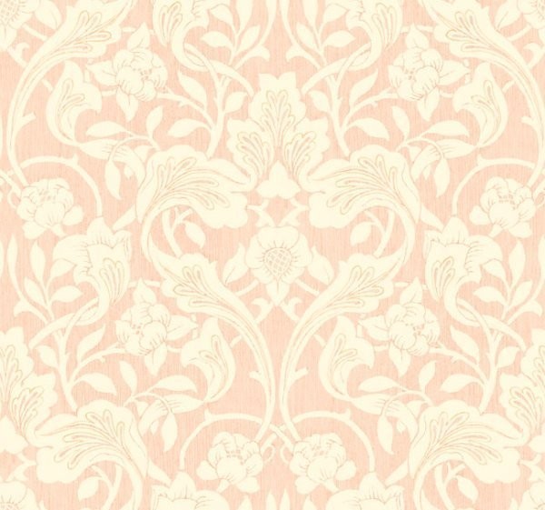 WALLPAPER SAMPLE Antonina Vellla Arts and Crafts in Pink