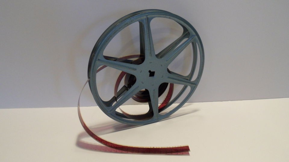 Scherer 16mm 7 400ft. Metal Film Reel Vintage Blue