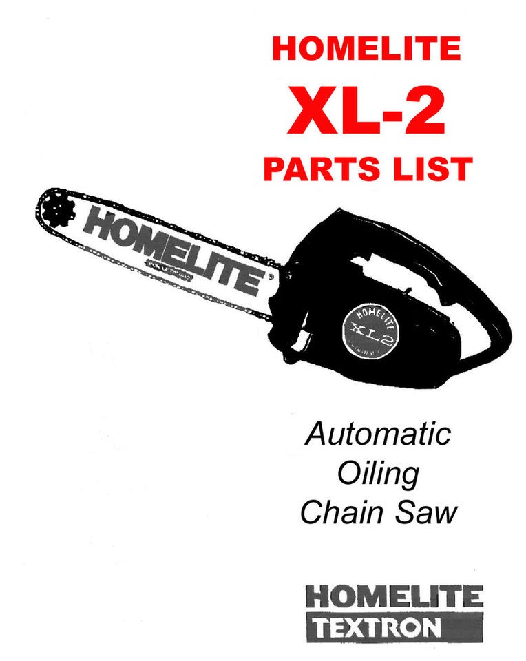 homelite chainsaw xl manual