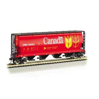 Bachmann 19131 HO Cylindrical Grain Hopper Car Canada Grain Silver 