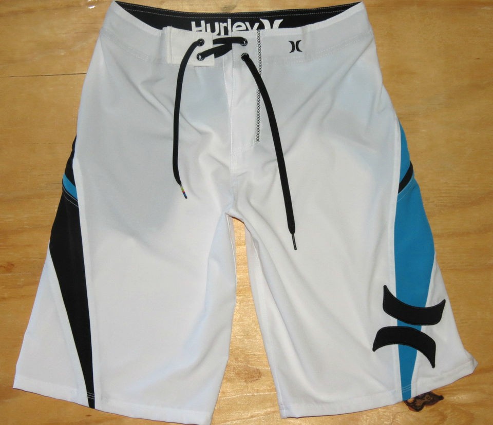 HURLEY Board Shorts New Mens Fresh Alpha Swag Swim Surf White Choose 