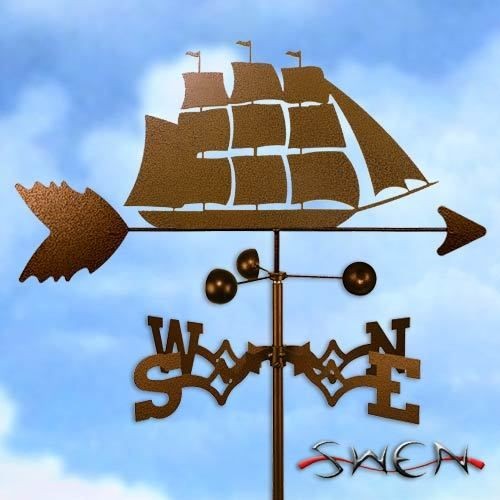 Hand Made CLIPPER SHIP NAUTICAL Weathervane ~NEW~