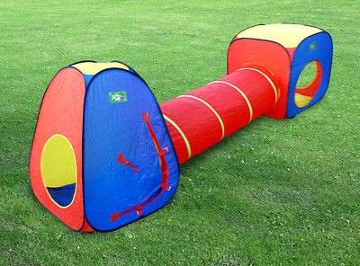 NEW Kids Play Indoor/Outdoor Tunnel Tent Play House Set Childs 
