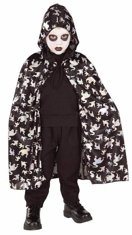 HOODED GHOST CAPE toddler boys kids halloween costume