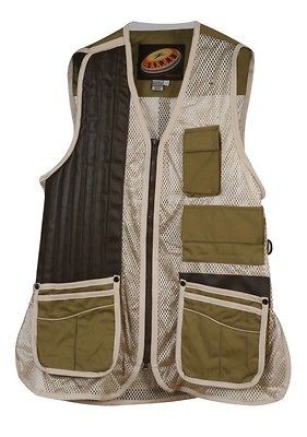 Shooting Vest   Right Hand, Olive/Beige, choice of size Large or X 