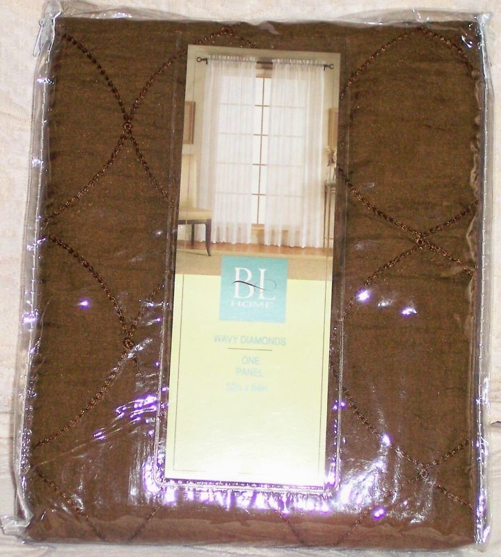 BL HOME EMBROIDERED PANEL WAVY DIAMOND CHOCOLATE NIP