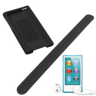 Silicone Sleeve Gel Skin Wristband Armband Cover Case For Apple iPod 