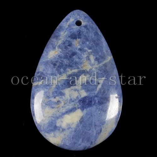 Sodalite Jasper Pendant Bead A155082(Free Ship)