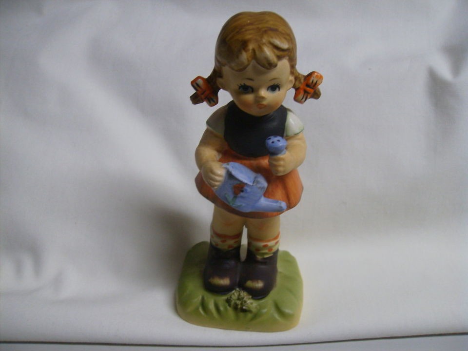 Vintage Arnart Creation Erich Stauffer Figurine Girl with Teapot JAPAN