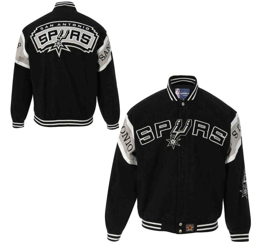   NBA SAN ANTONIO SPURS TWILL ADULT JACKET JH DESIGN TONY PARKER BNWT