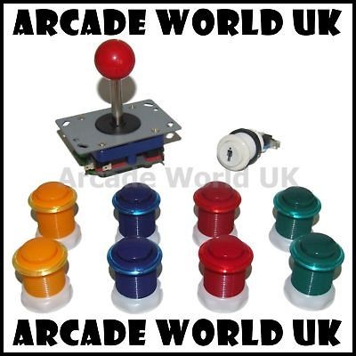 BALL TOP JOYSTICK & 9 ARCADE BUTTONS KIT #10   NEW