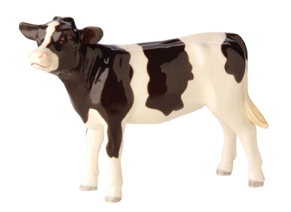 John Beswick Hand Painted Friesian Calf Figurine