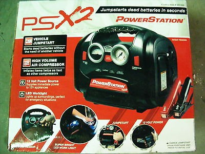 Portable 1000 Amp Jump Start w/ Air Compressor Built In LED Light PSX2 