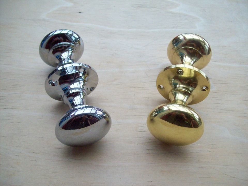 polished chrome brass round victorian mortice rim lock door pull 