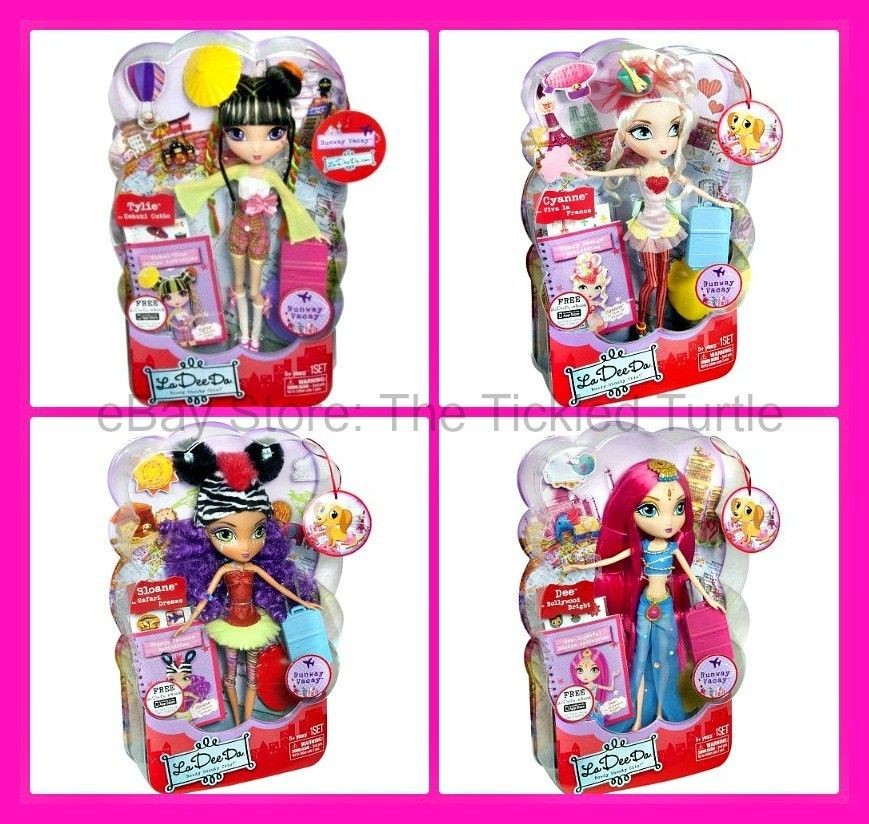 NEW La Dee Da Dolls RUNWAY VACAY Gift Set of all 4 ~ Cyanne Dee Sloane 