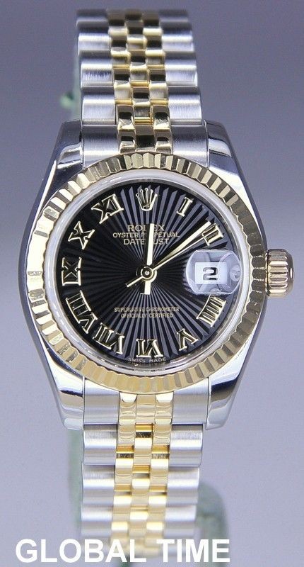 Ladies Rolex 179173 Two Tone New Style Datejust Sunbeam Dial D 2005 