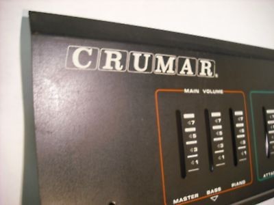 Vintage Crumar Orchestrator Synthesizer Control Panel