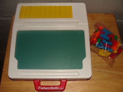 Fisher Price School Desk Chalkboard Lap Desk 1990 Vintage