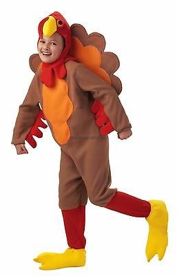   child fleece turkey bird costume large 12 14 christmas halloween