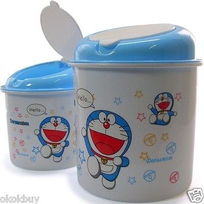   Doraemon office home table Desk Waste Garbage Trash Basket Can Bin