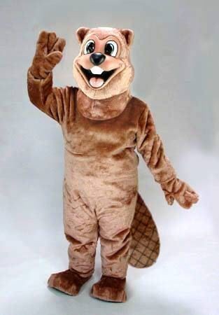 BEAVER MASCOT HEAD Costume Suit Halloween prop