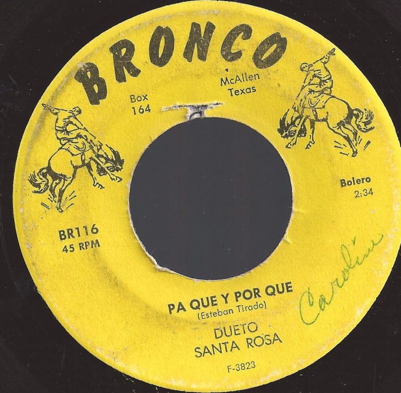 DUETO SANTA ROSA PA QUE Y POR QUE/DESVENTURA 45 RPM 116