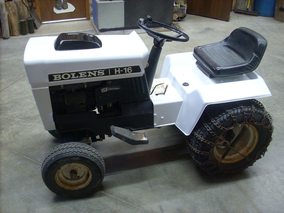   MODEL 1656 LAWN TRACTOR with SNOWTHROWER, BLADE, CAB, MOWER & CHAINS