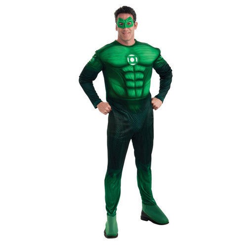 DELUXE ADULT HAL JORDAN GREEN LANTERN MOVIE MUSCLE COSTUME