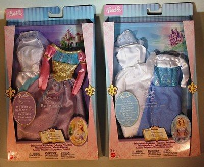 Barbie Princess Collection Swan Lake Rapunzel Clothes Set of 2 Clothes 