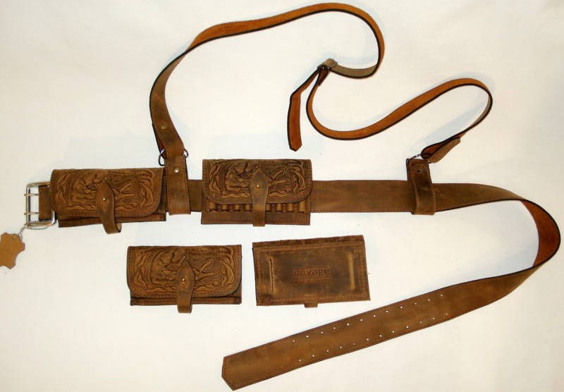 New Luxury Leather BANDOLEER. Shotgun shell bandolier.