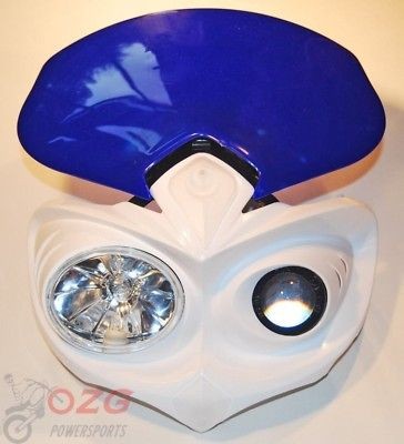 Head Light BW Yamaha wr wrf 426 tw dual sport super moto blue white 