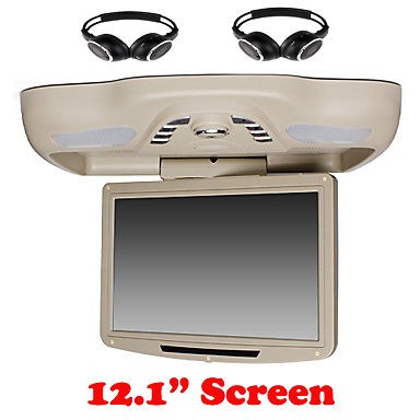 12.1 Roof Mount Car DVD Player with TV FM USB Transmitter Free 
