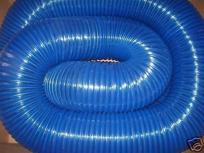 LEAF VAC HOSE .045 BLUE 6X4 URETHANE, LAWN VACUUM,