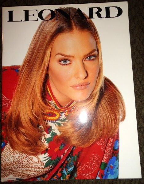 Leonard vintage catalog Fall Winter 1994 fashion vogue model jacket 