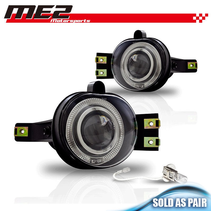   05 06 07 08 Dodge Ram FogLights Clear Lens Halo Projector Lamps PAIR